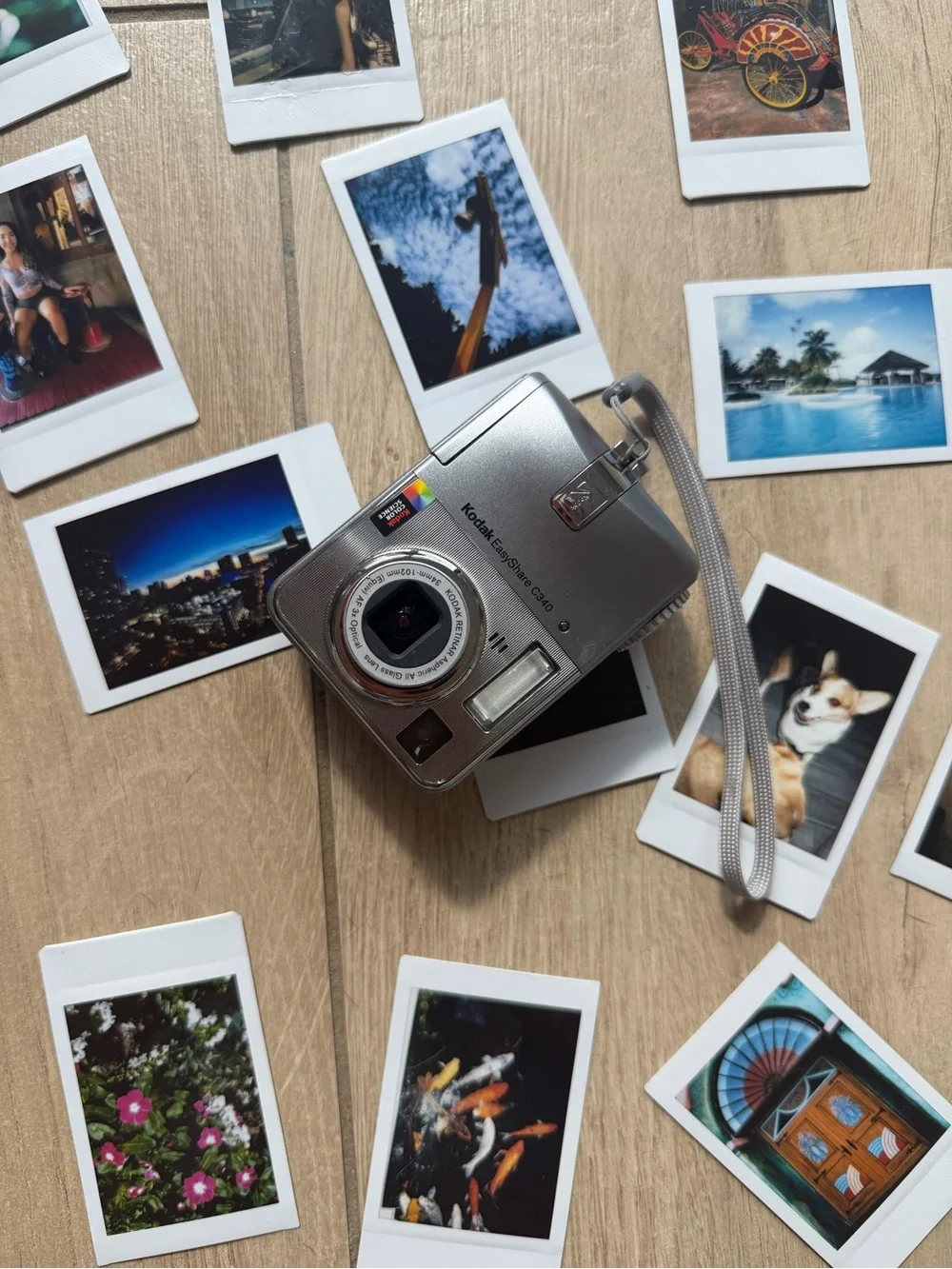 Kodak easyshare C340 Silver Digital Point-and-Shoot Camera with Wrist Strap